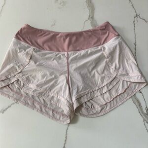 Women's Light Pink Athletic Shorts